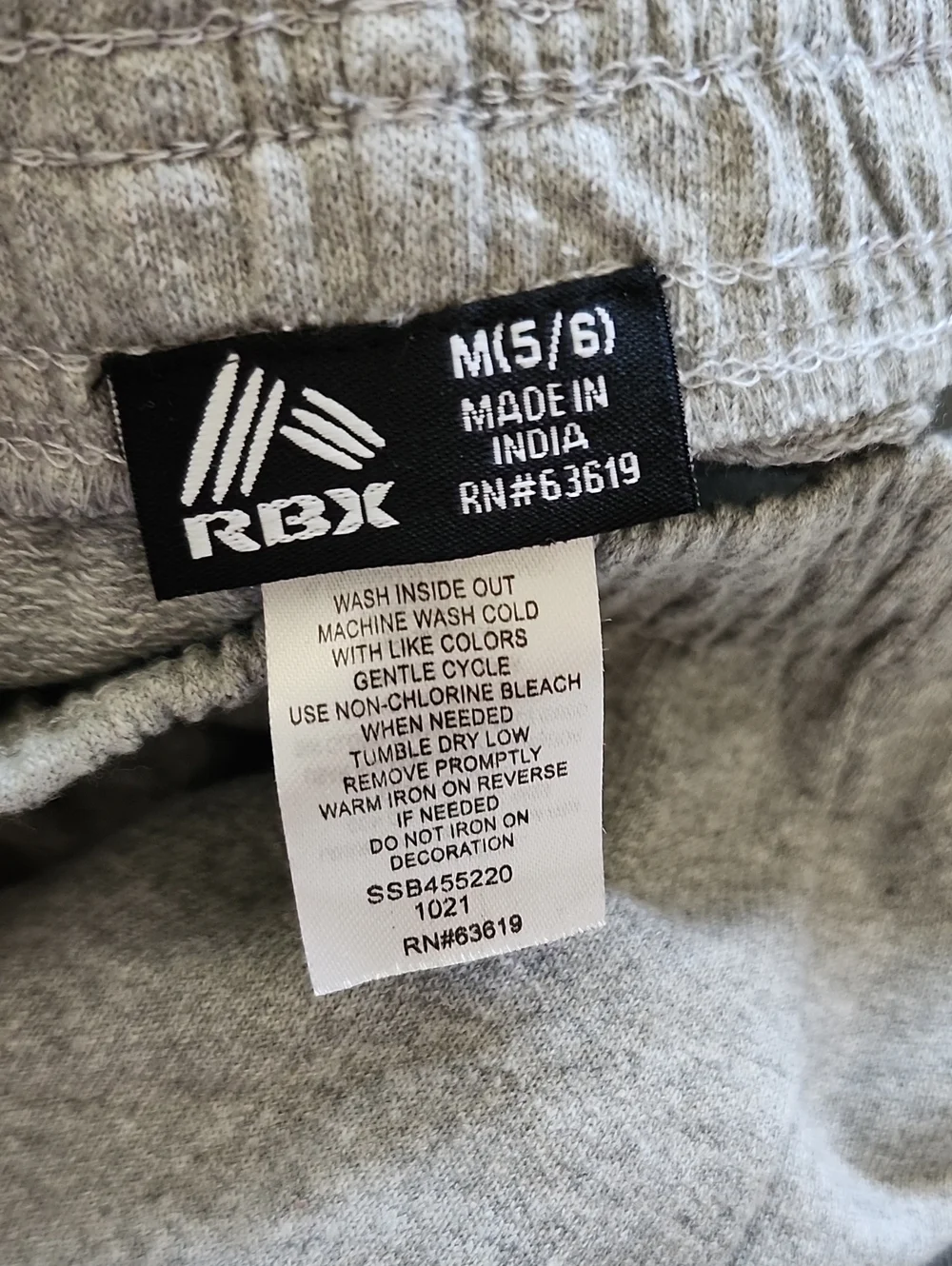 NWT RBX Kids Boys 2-Pack Activewear Set Black Shorts & Gray Joggers M 5/6